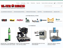 Tablet Screenshot of e-tronics.hu